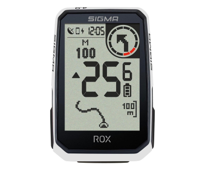 Nawigacja rowerowa Sigma Sport licznik ROX 4.0 ENDURANCE biały